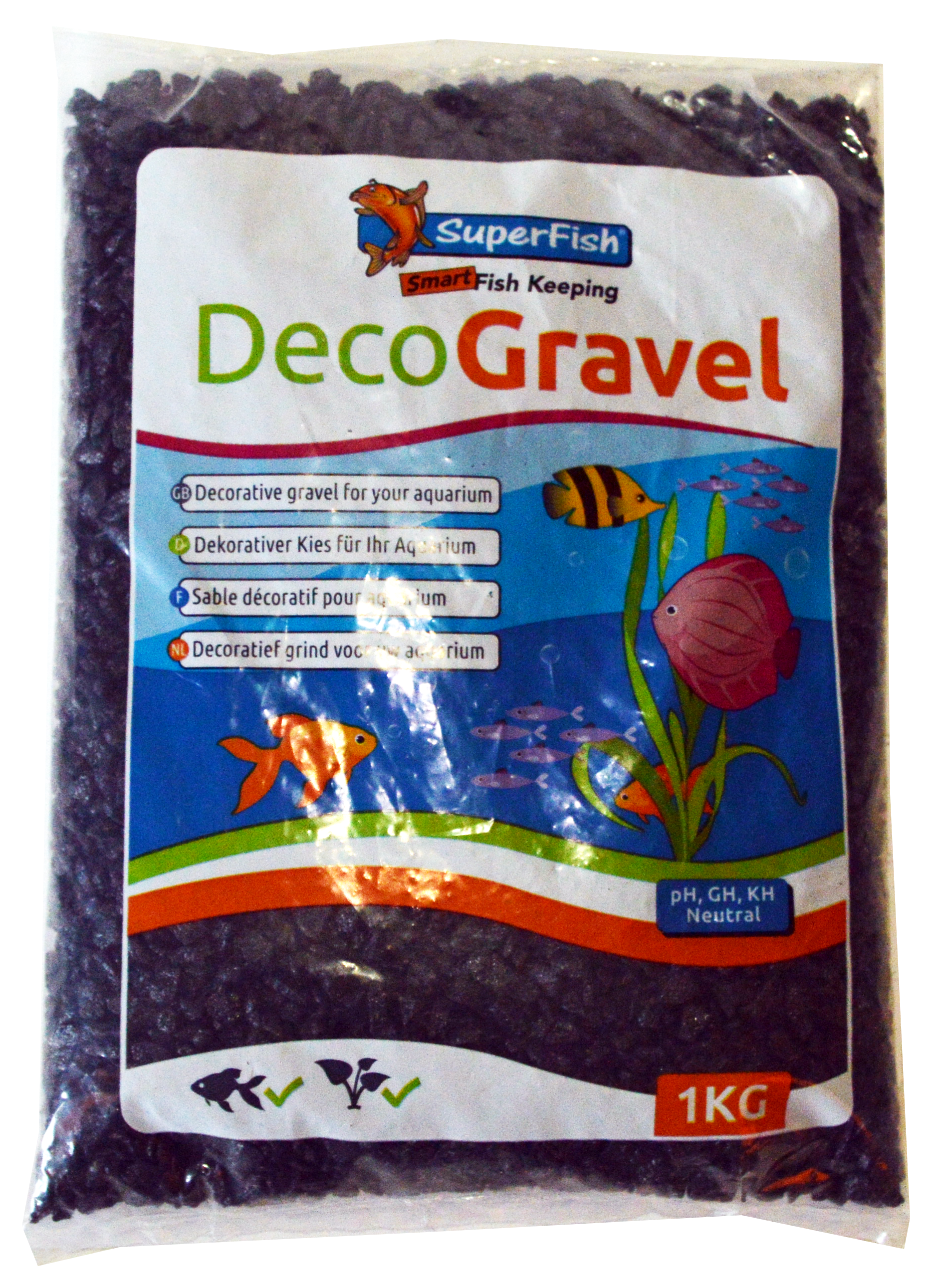Deco grind zwart 1kg