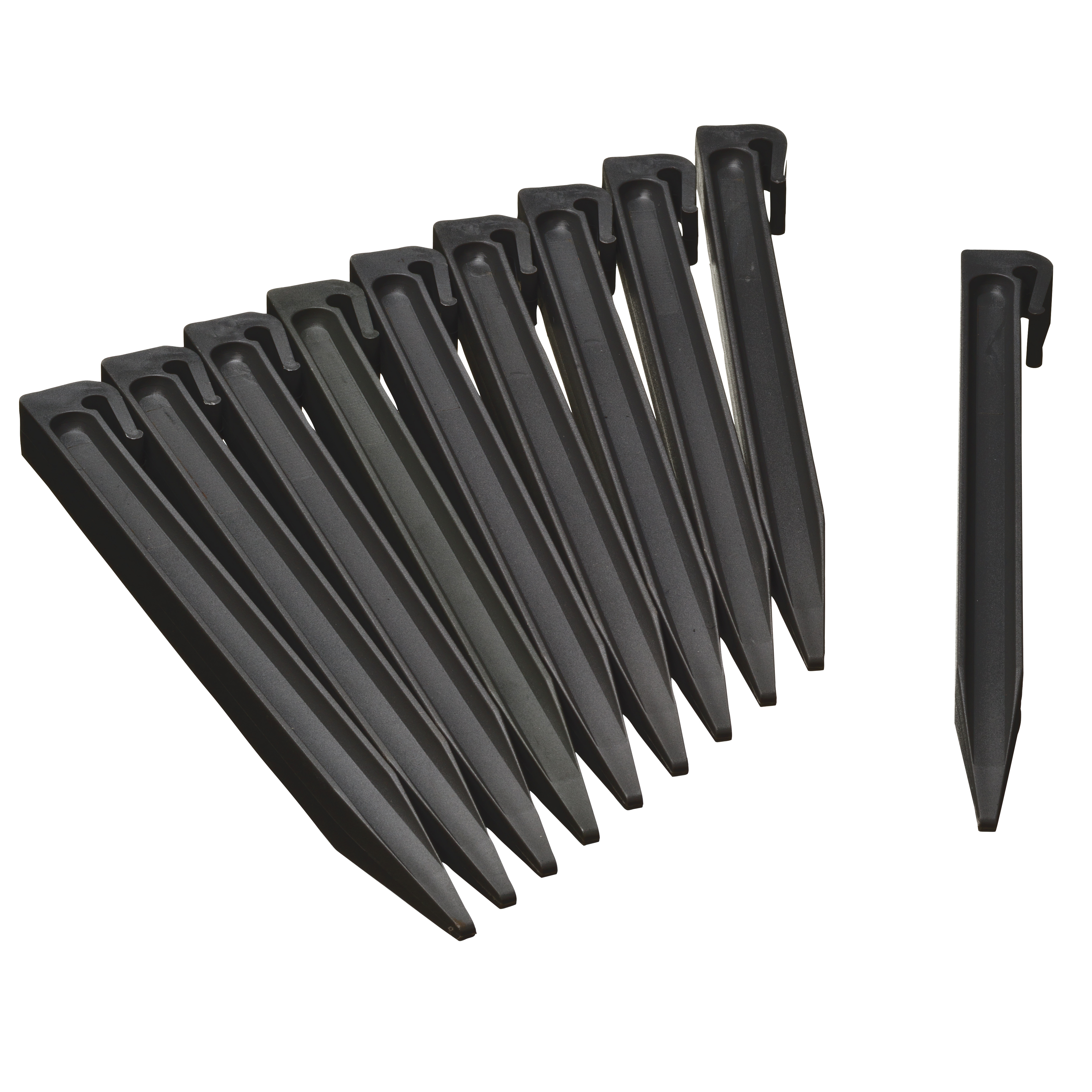 Grondpen 26.7cm zwart 10st