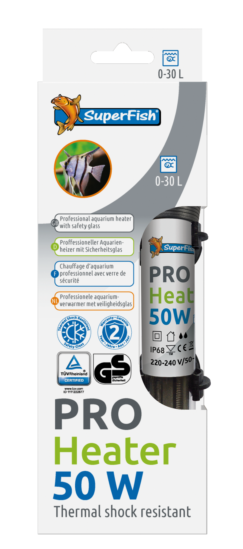 Pro Heater 50W 0-30L (17cm)