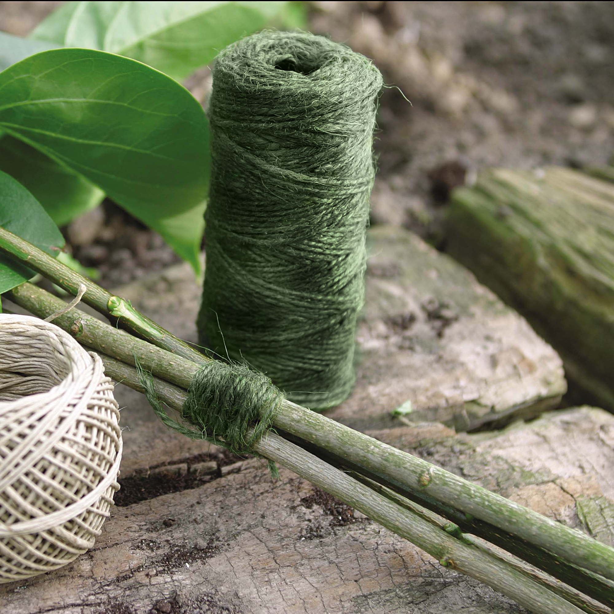 Jute Touw groen 75m