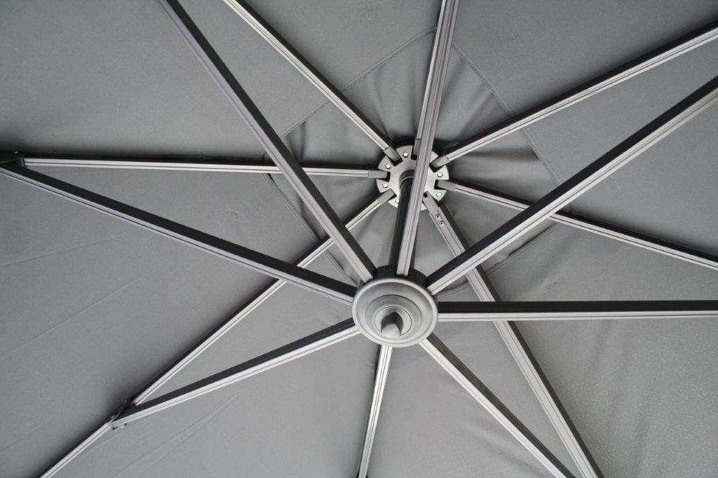 Borneo Deluxe Zweefparasol antraciet D300