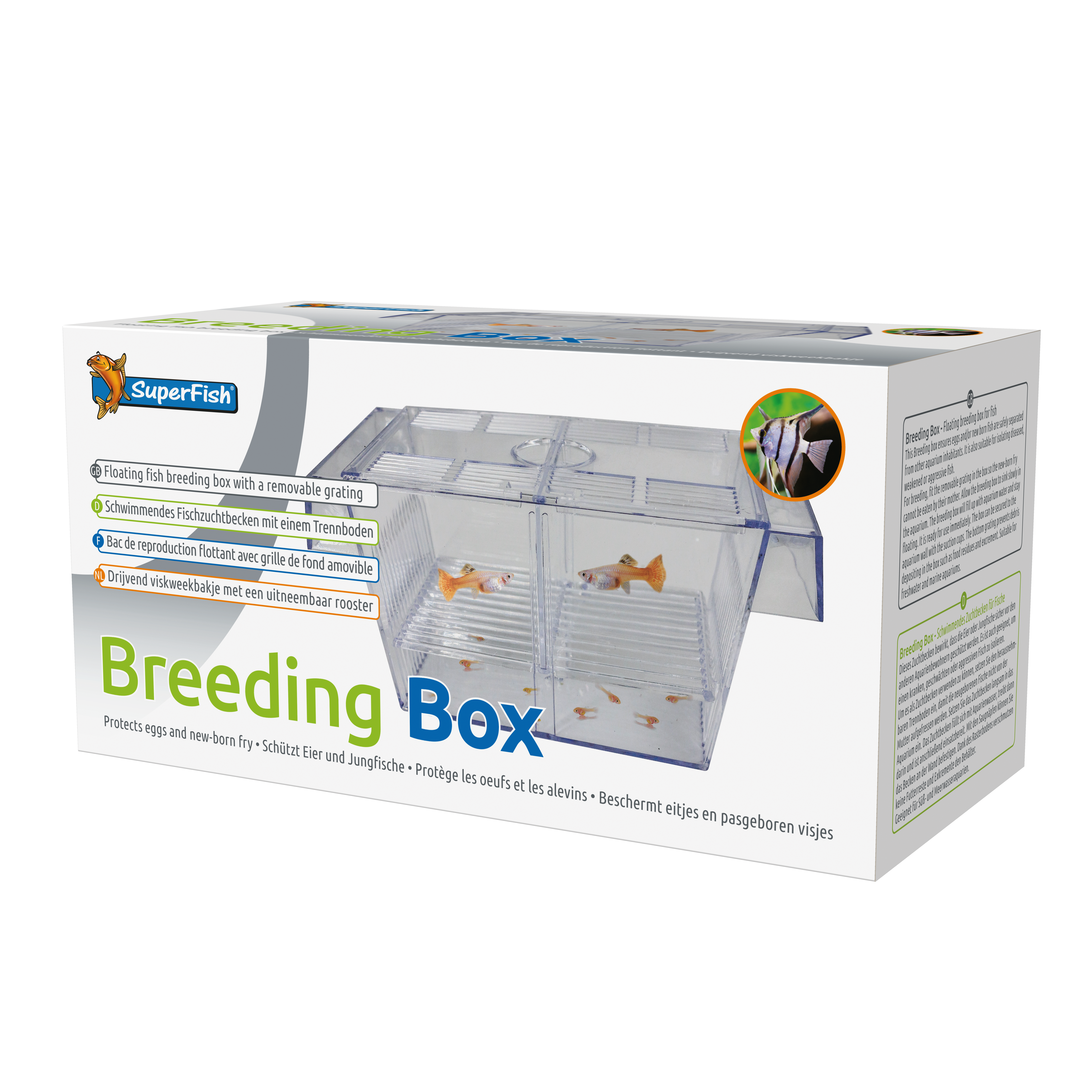 Floating breeding box (kweekbak)