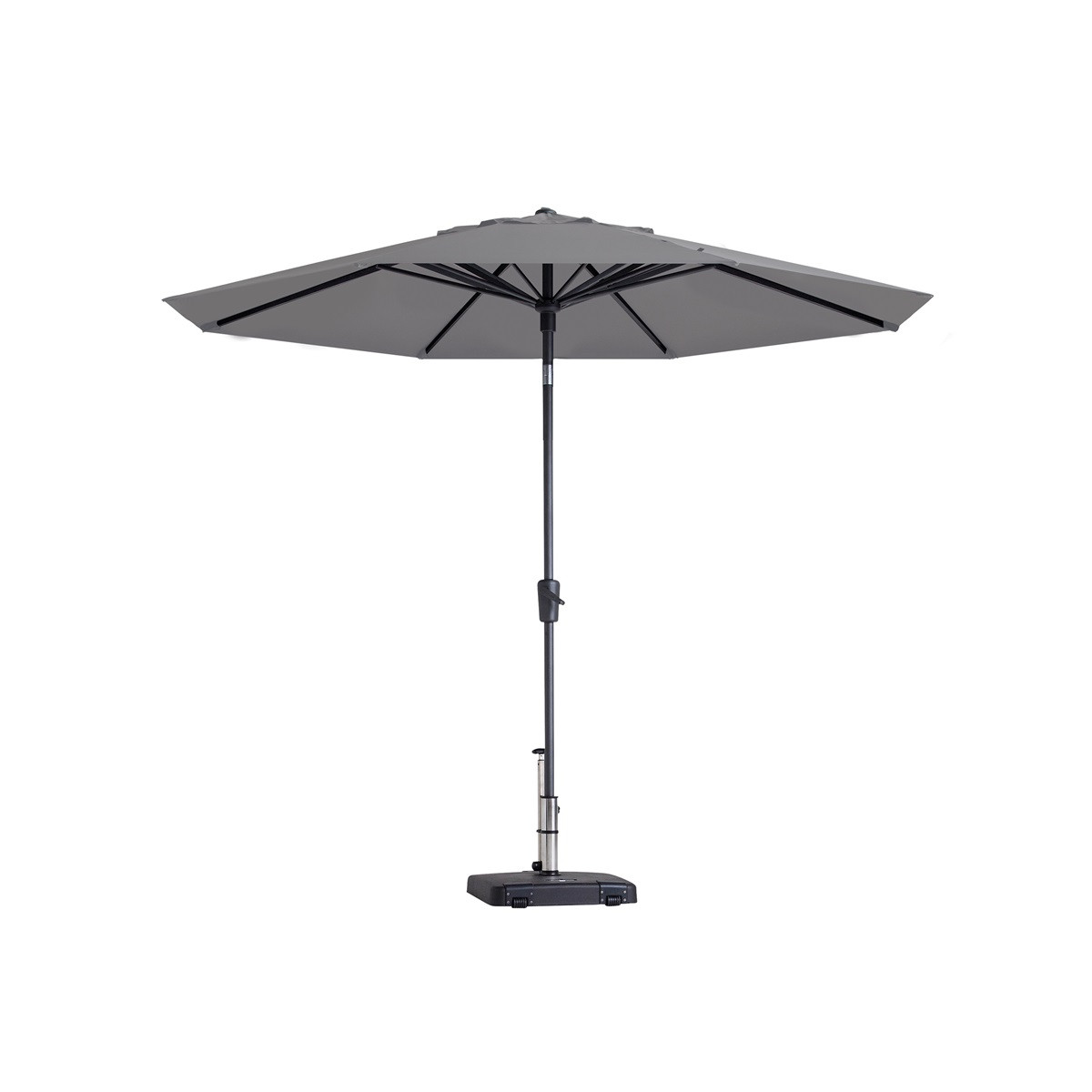 Parasol Paros II luxe 300cm light grey grade 6
