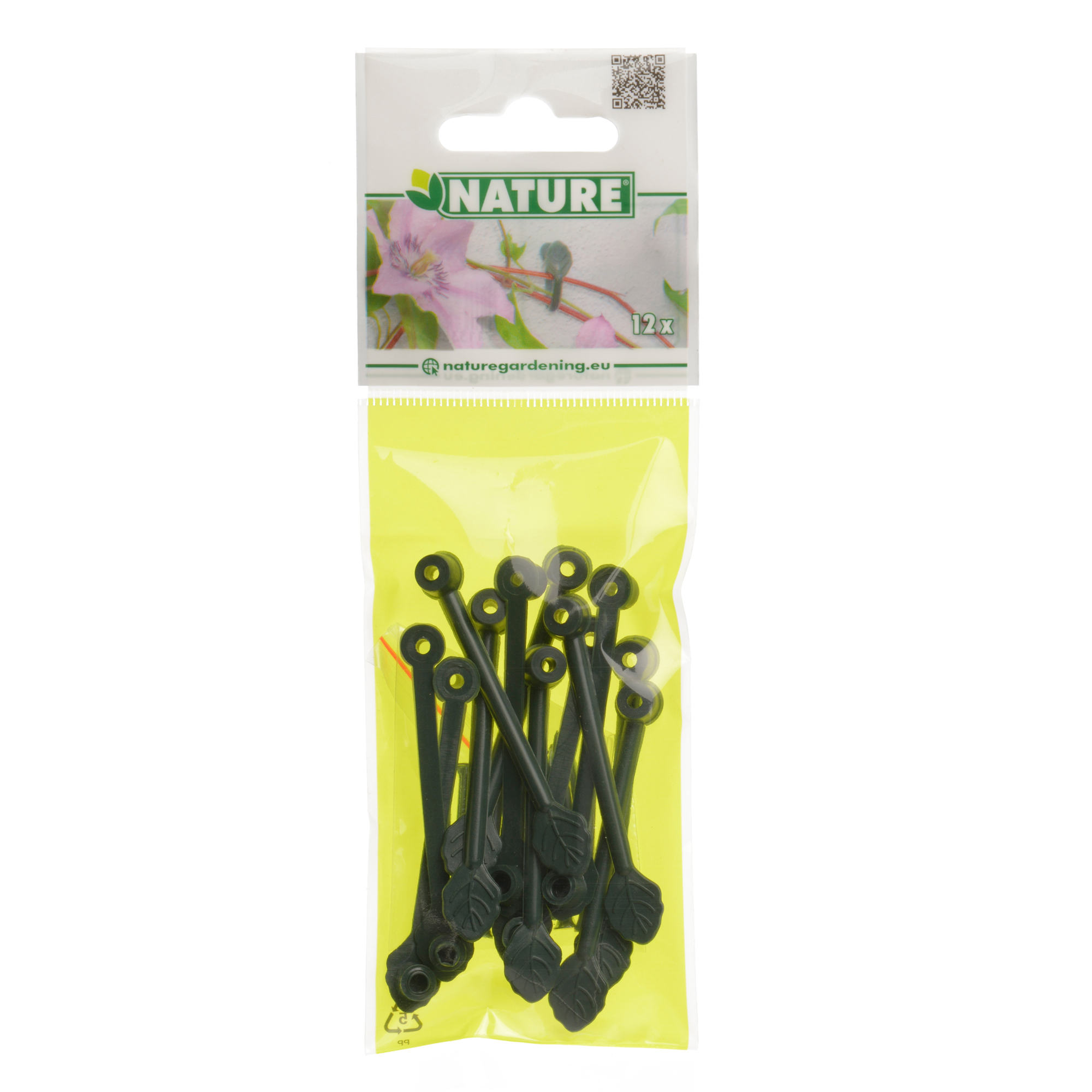 Plantenklem D15mm groen 12st