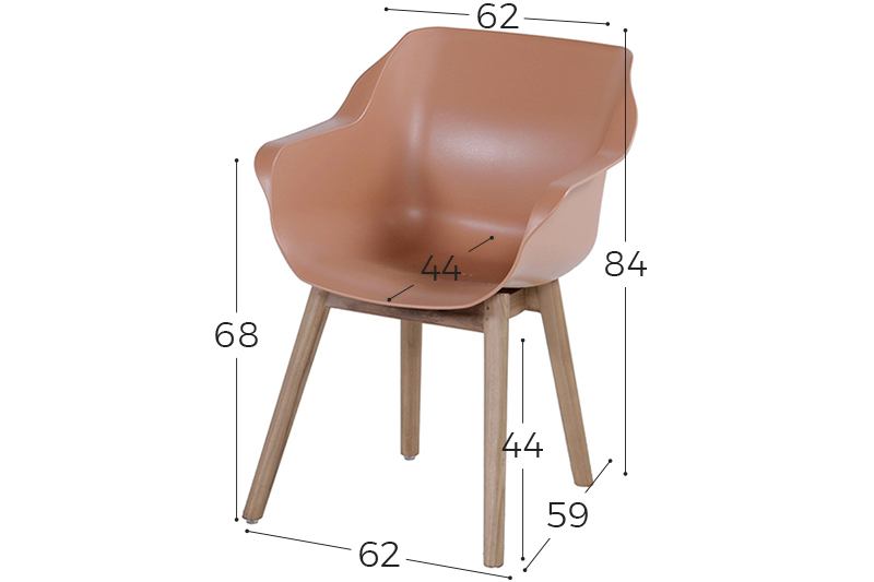 Sophie Chair Terra & Teak