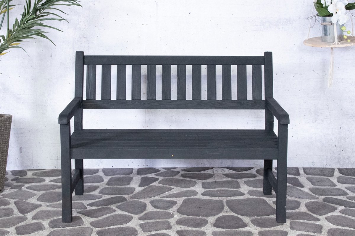 Bordeaux 2-seater Black 125cm