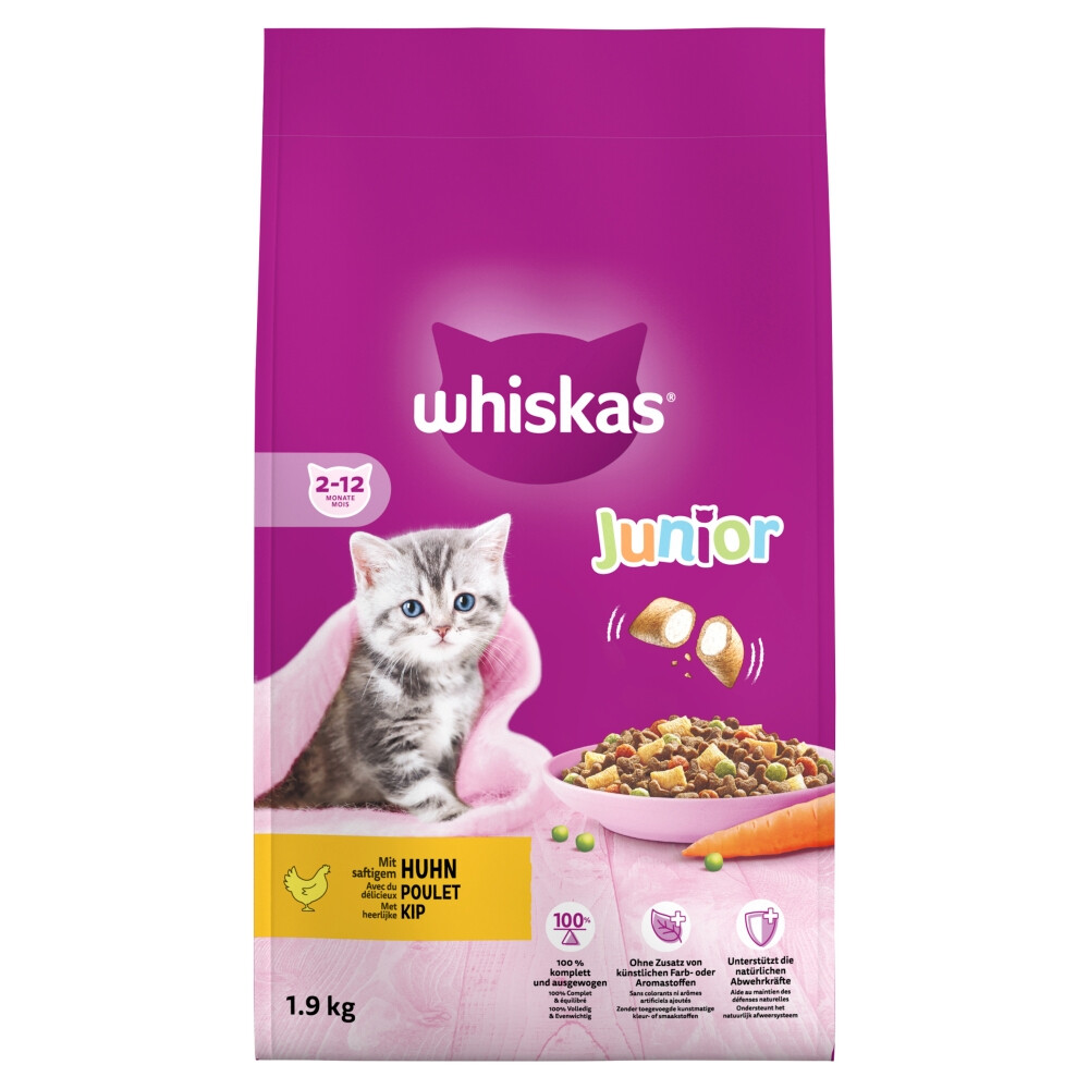 Whiskas Droog Junior Kip 1.9 kg