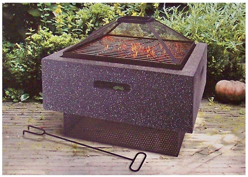 Vuurschaal  met BBQ rack 52X52X30cm