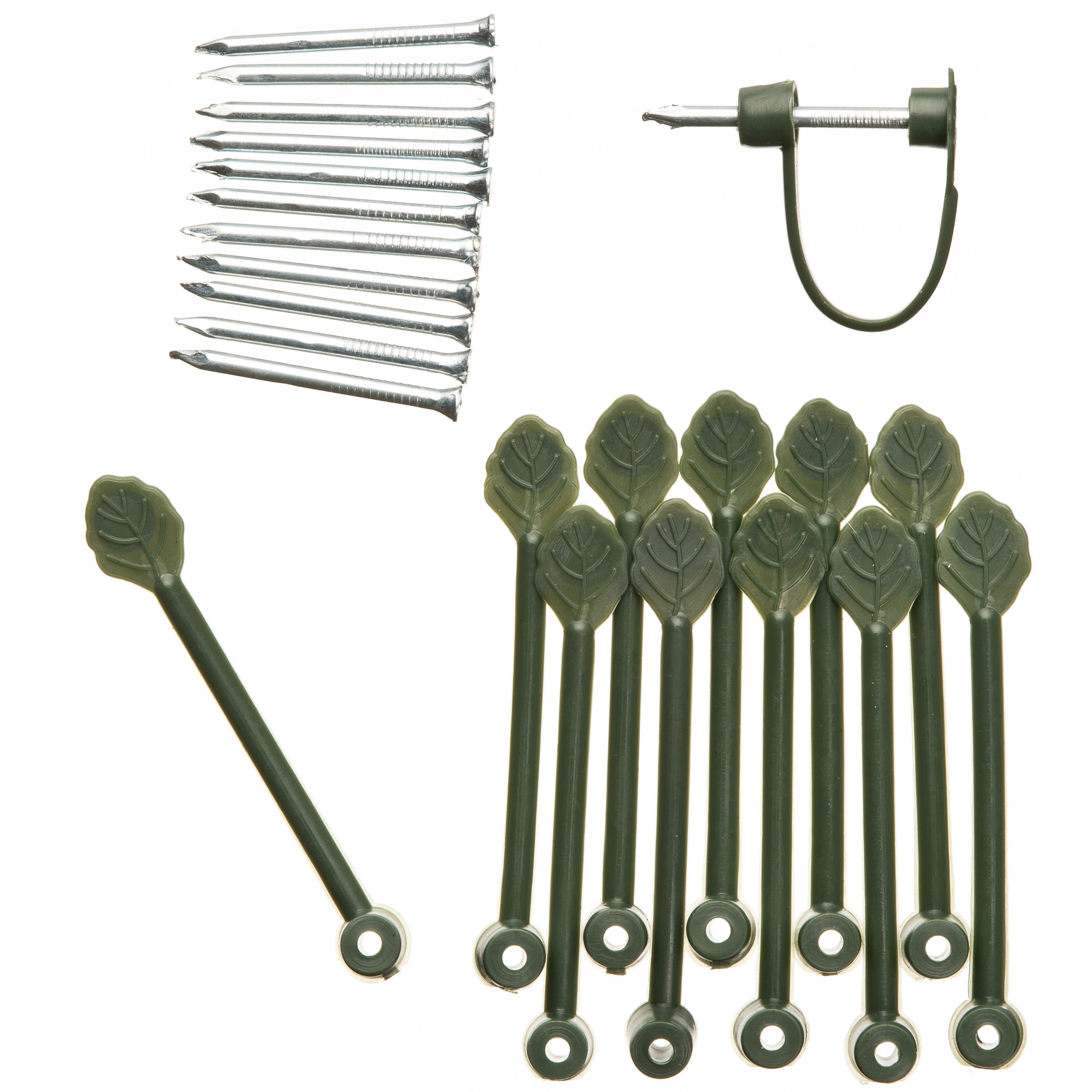 Plantenklem D15mm groen 12st