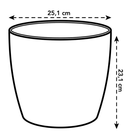 pot brussels d25cm wit