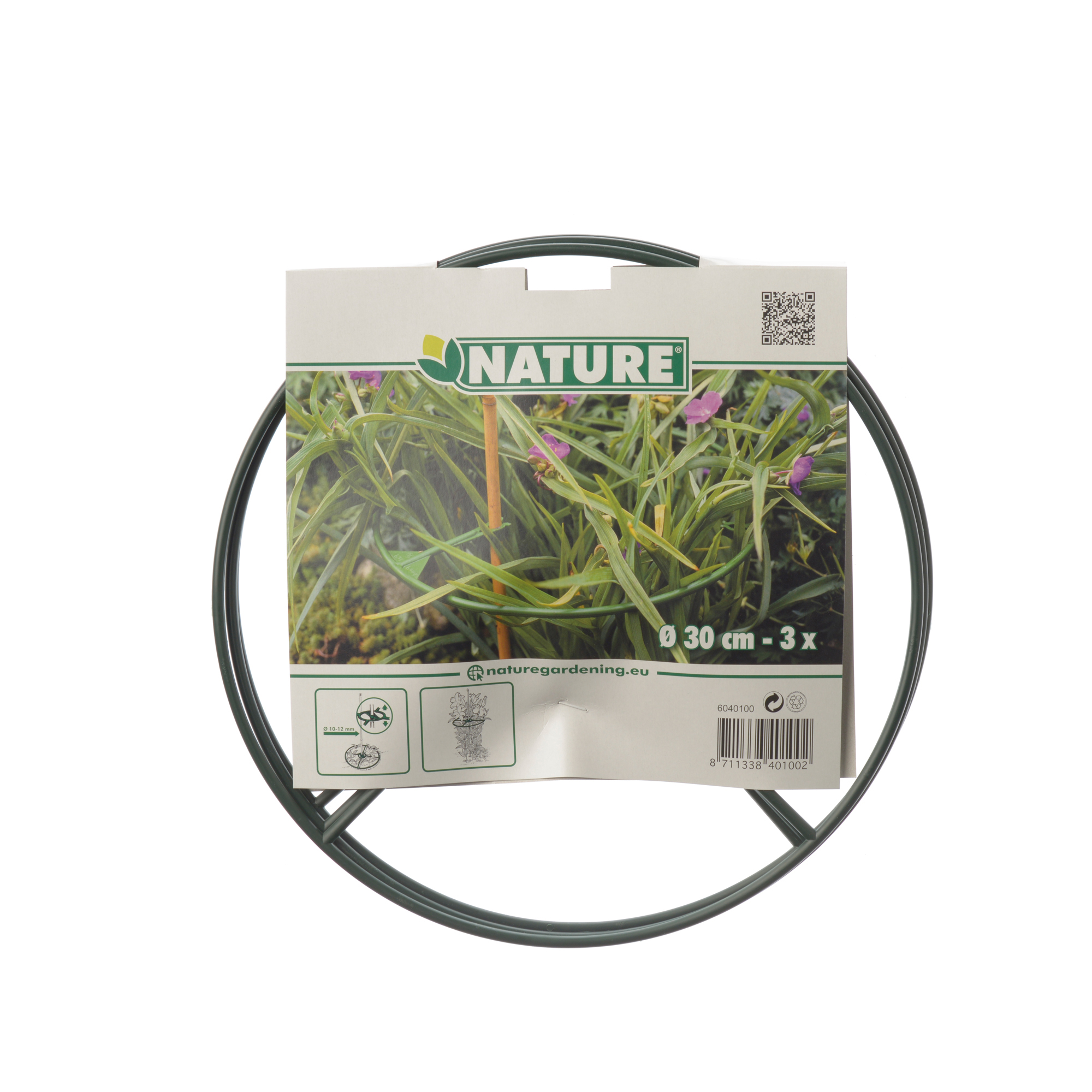 Plantensteunen rond groen Ø30cm 3st