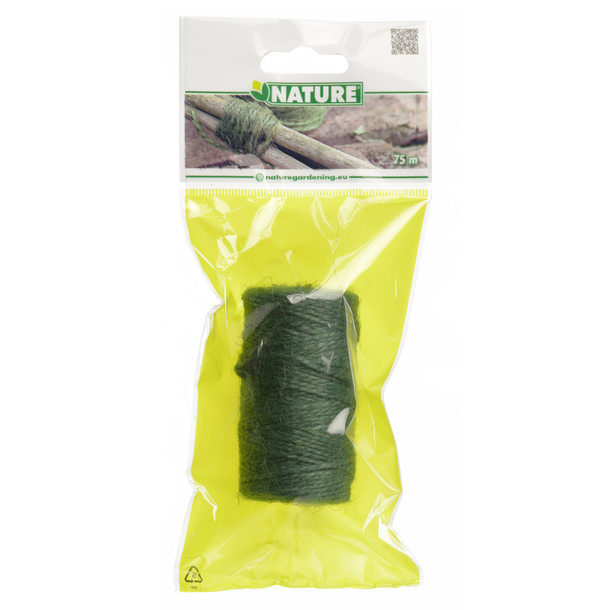 Jute Touw groen 75m
