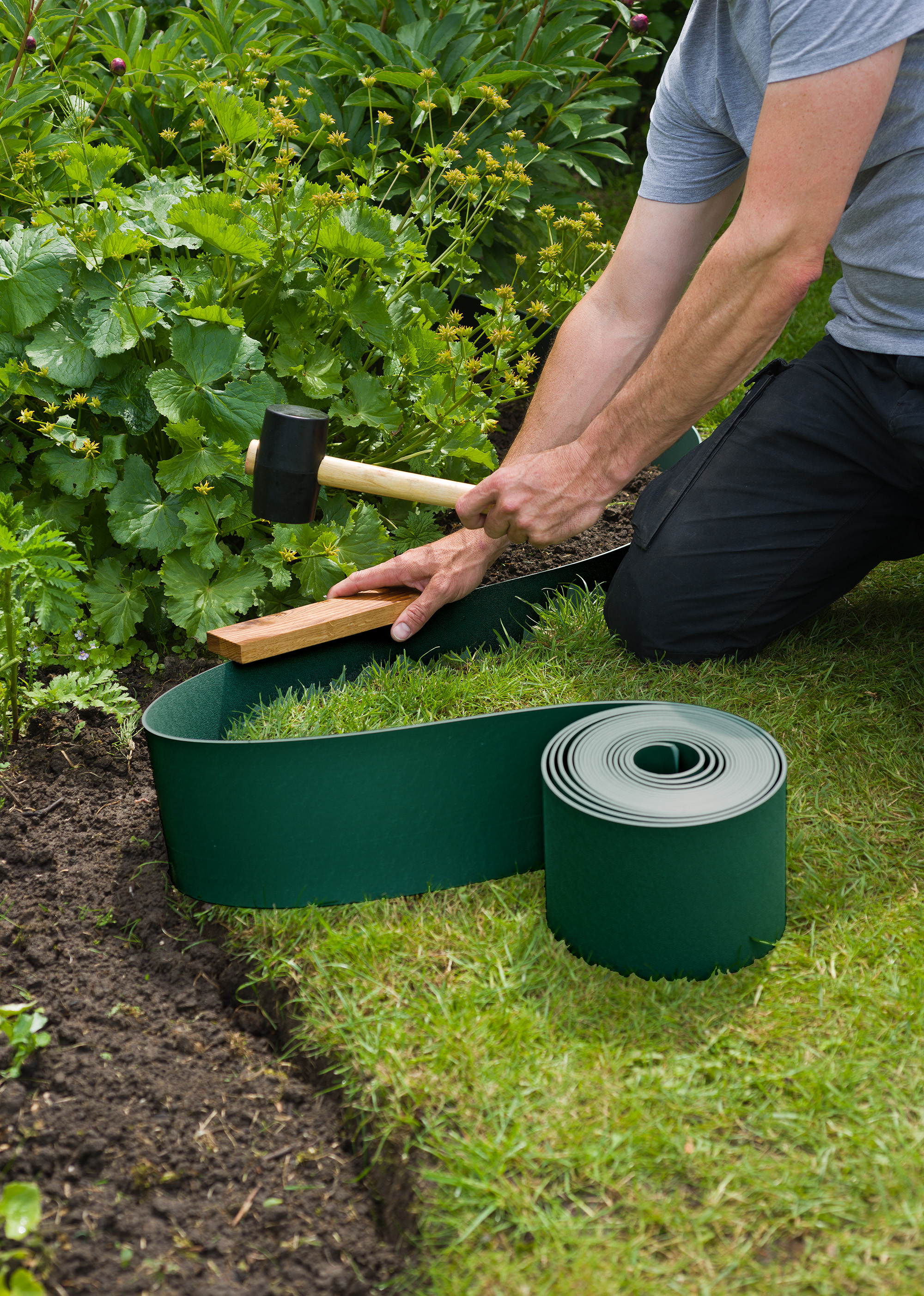 Borderrand rol 10m H15cm groen