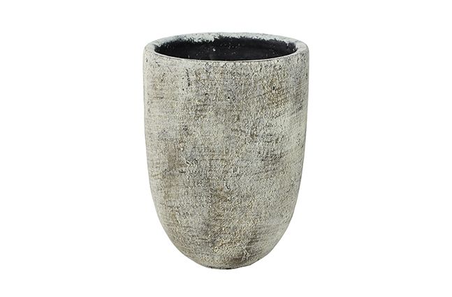 Pot hoog Anne white earth D16 H22