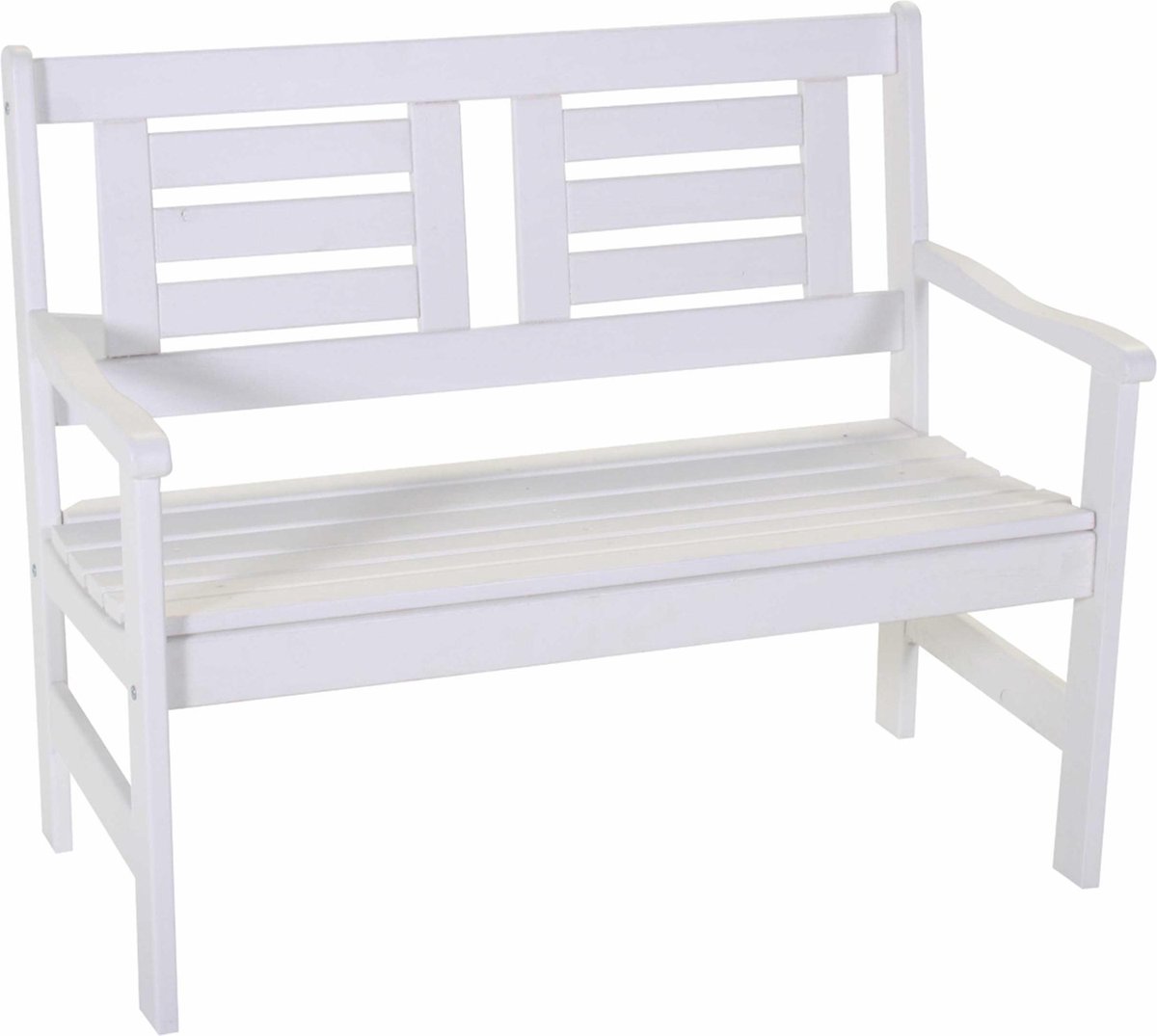 Boulogne 2-zitsbank wit 120cm