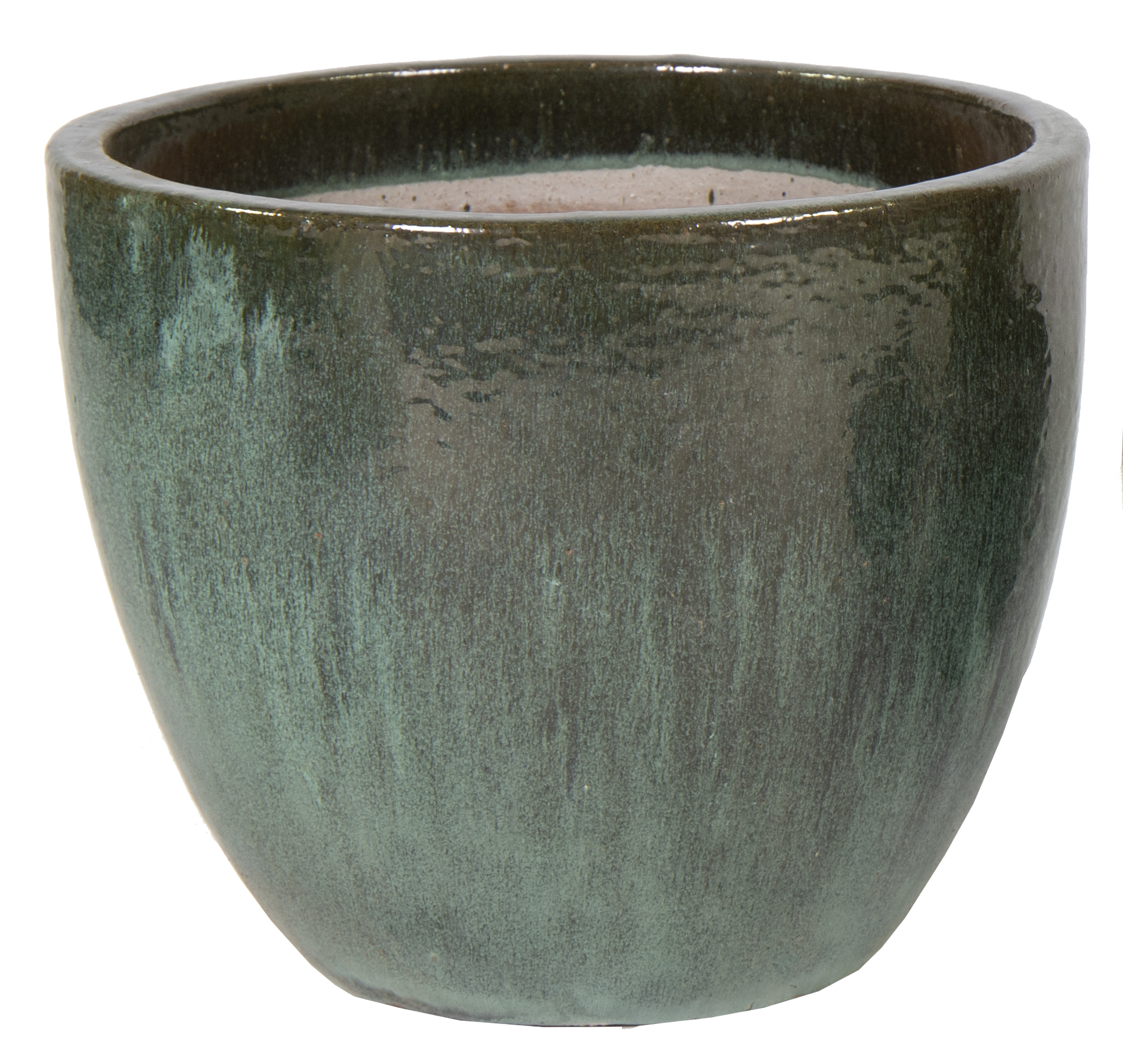 Glazed Egg Pot Moss Green D48 H41