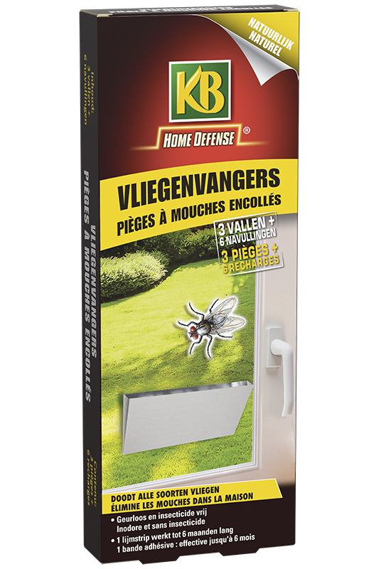 KB Vliegenvangers 3 vallen + 6 navullingen