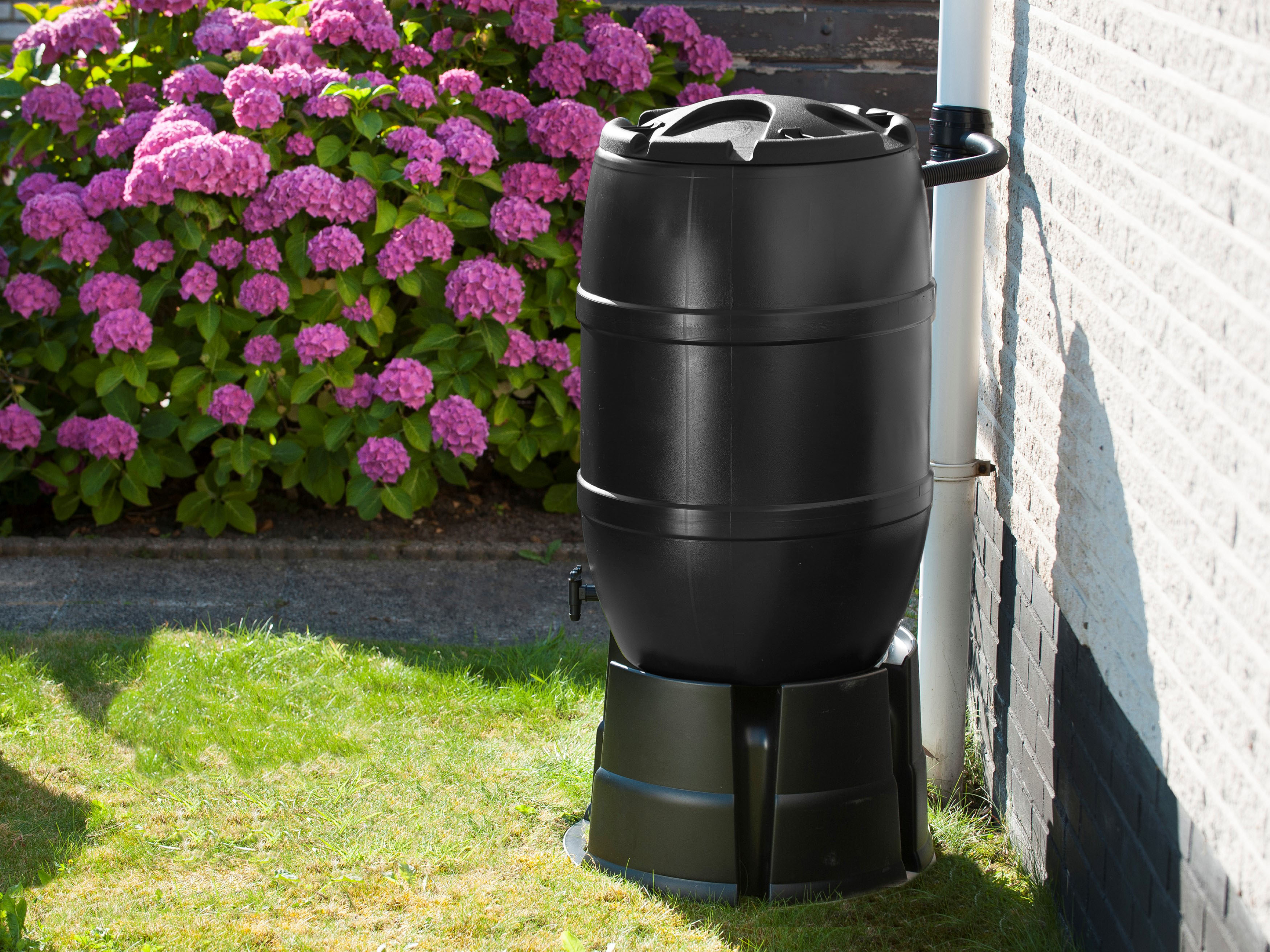 Regenton 120l zwart