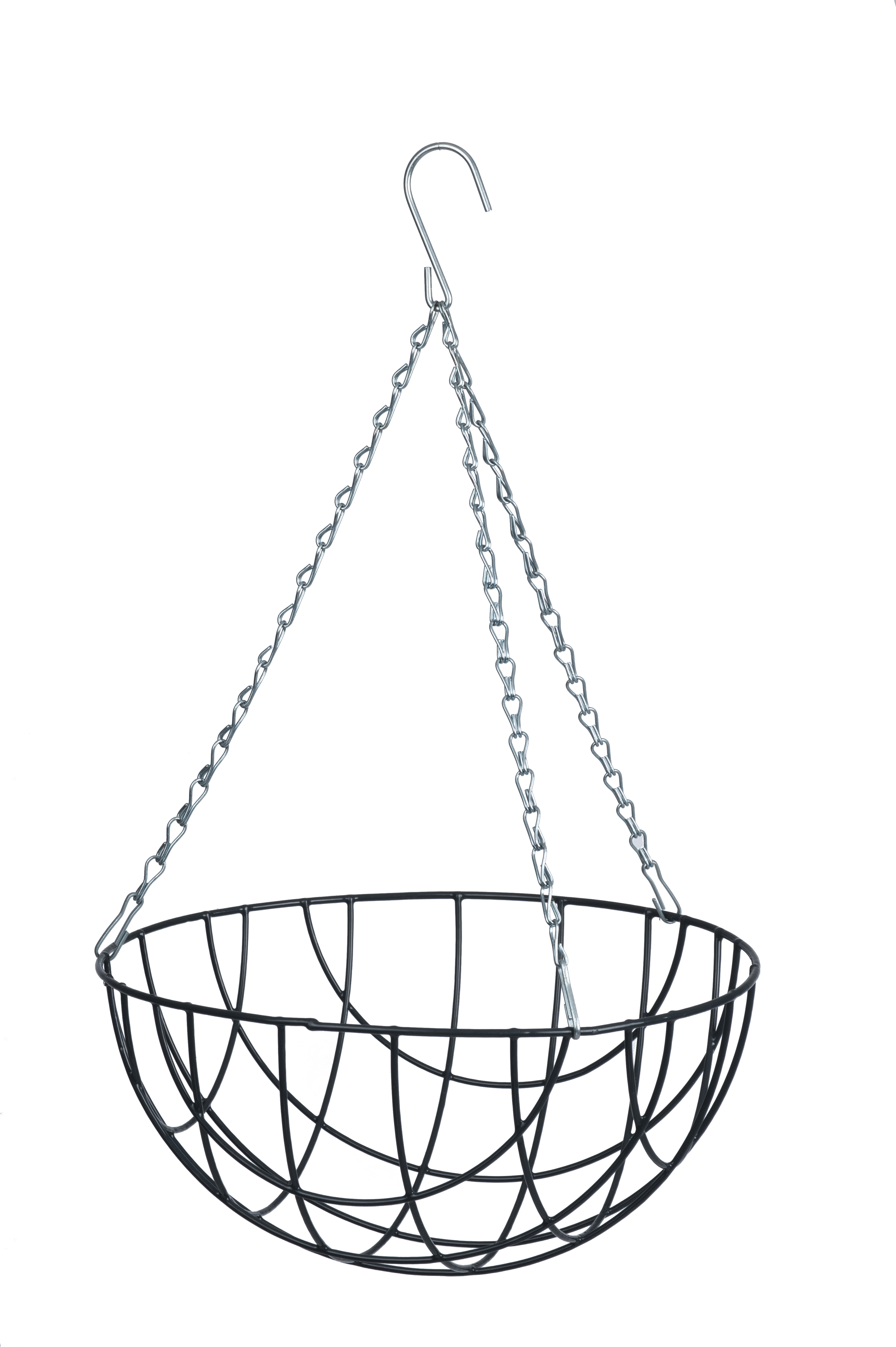 Hanging Basket antraciet H16 D30cm