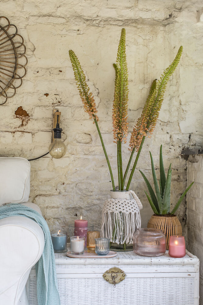 70/130 Rustic pillar rose blush