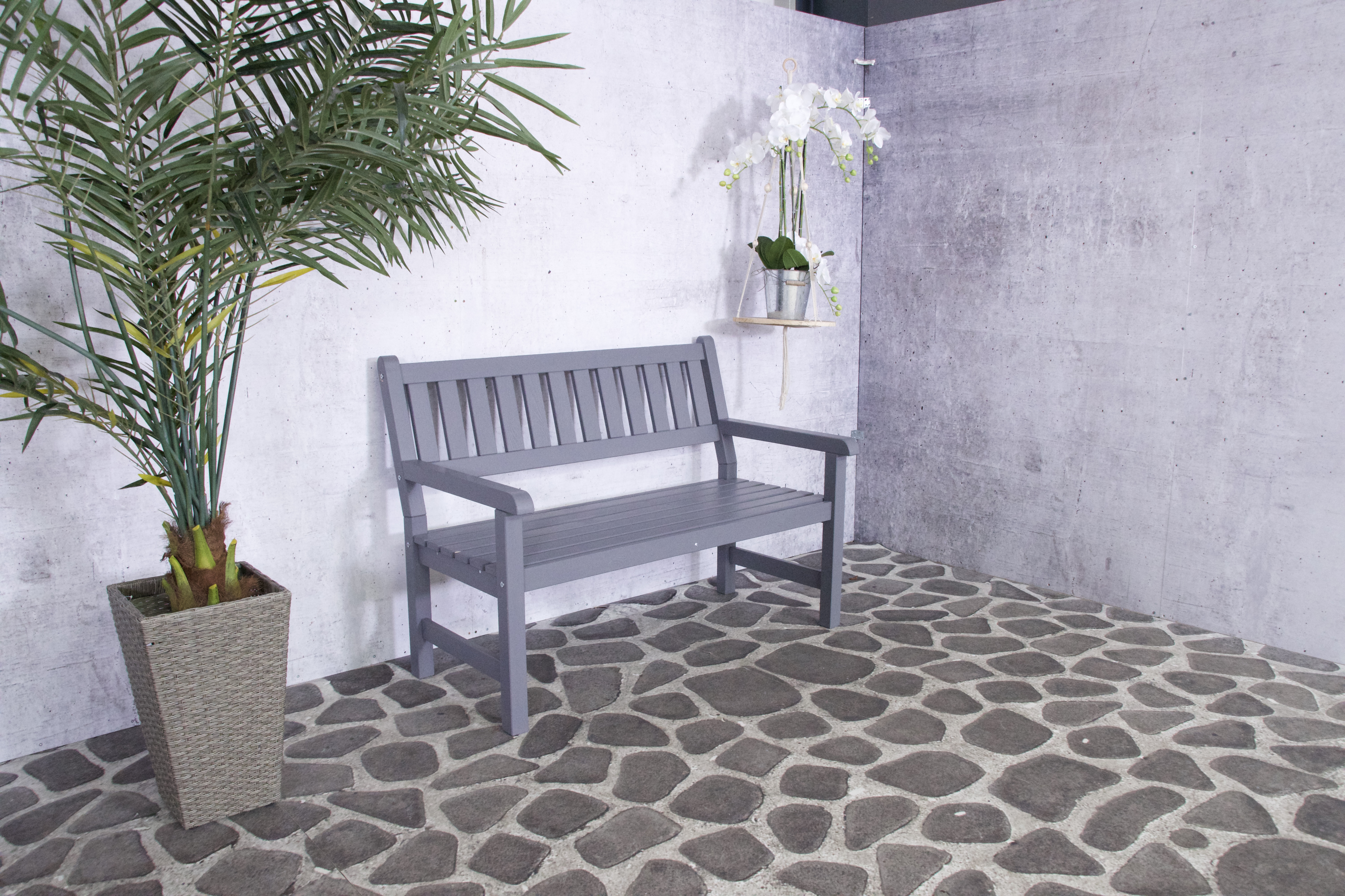 Bordeaux 2-seater Grey 125cm