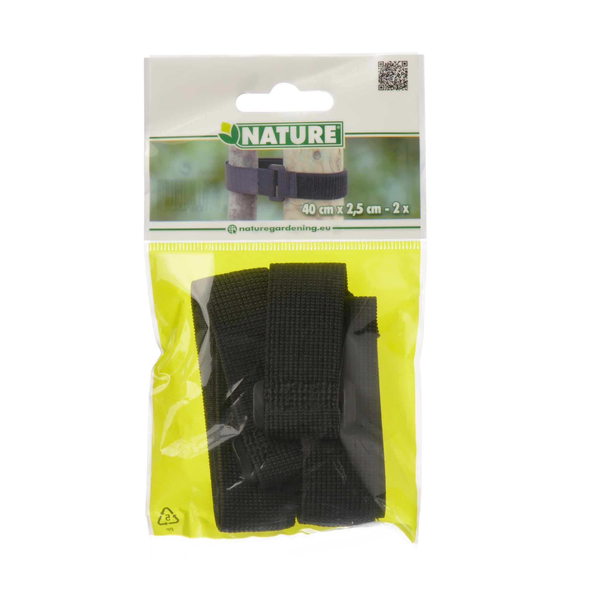 Klittenboomband met Gesp 2 stuks 40x2.5cm