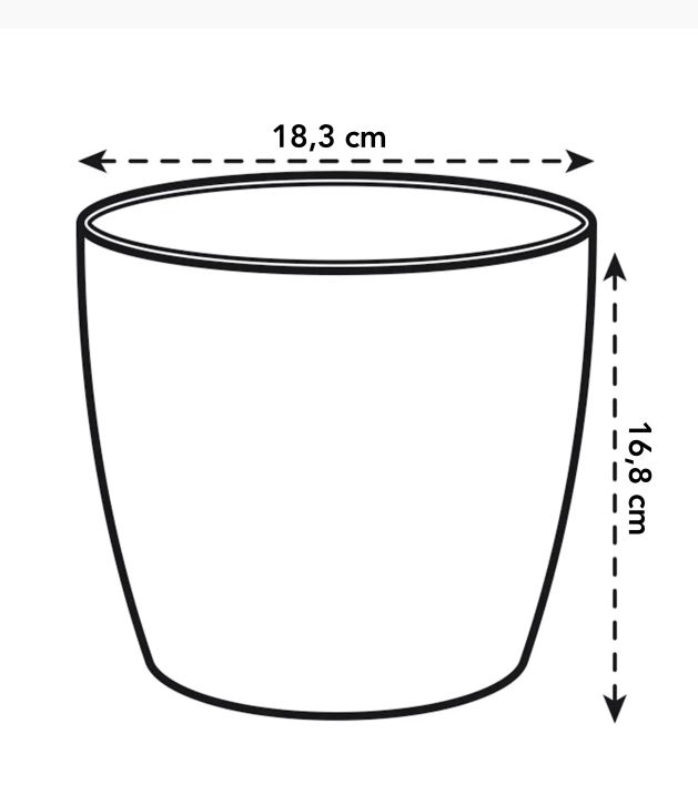 pot brussels d25cm antraciet