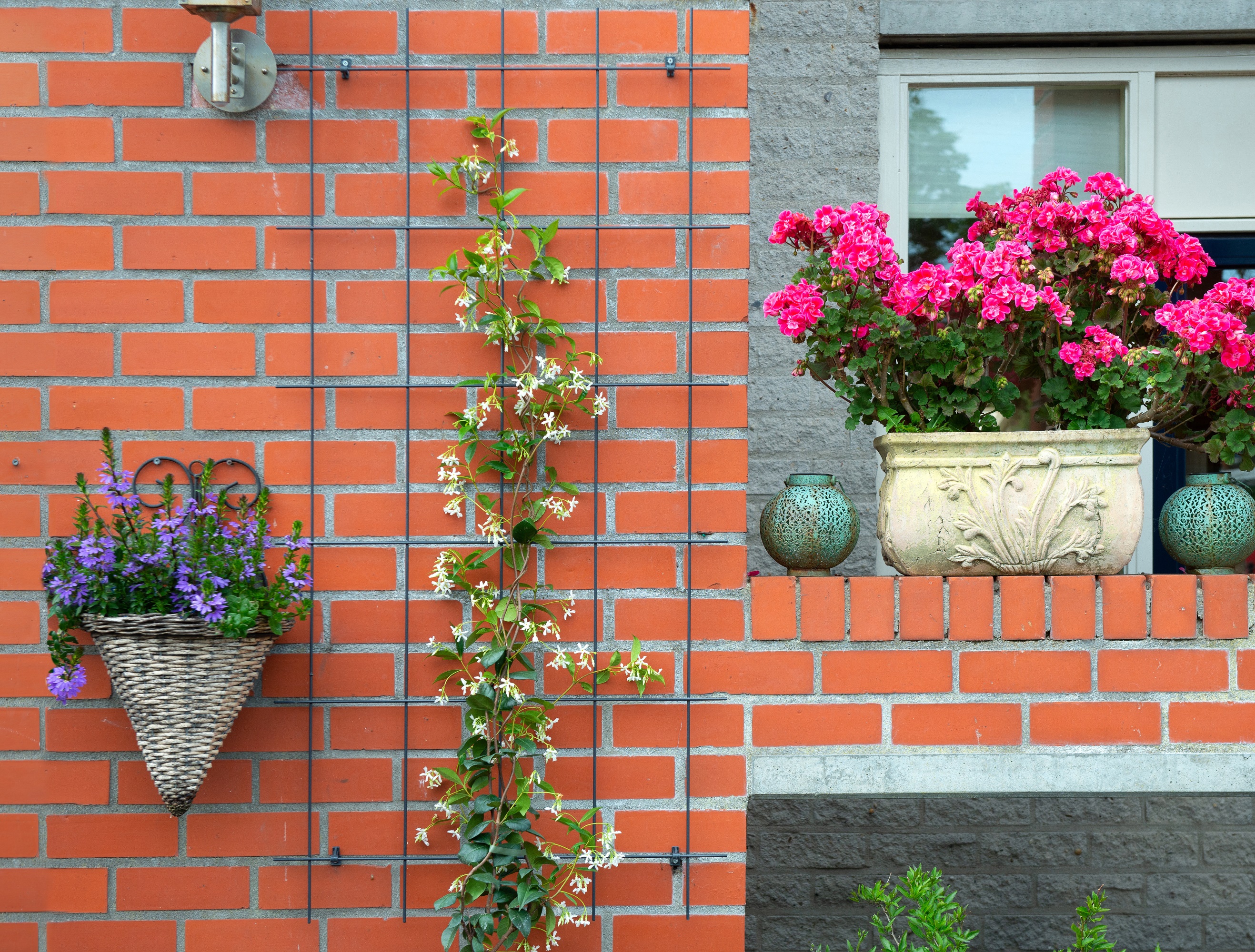 Klimrek metaal B75 H150cm groen