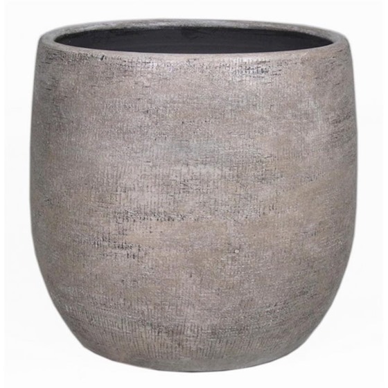Pot Mira industrieel wit D29 H27