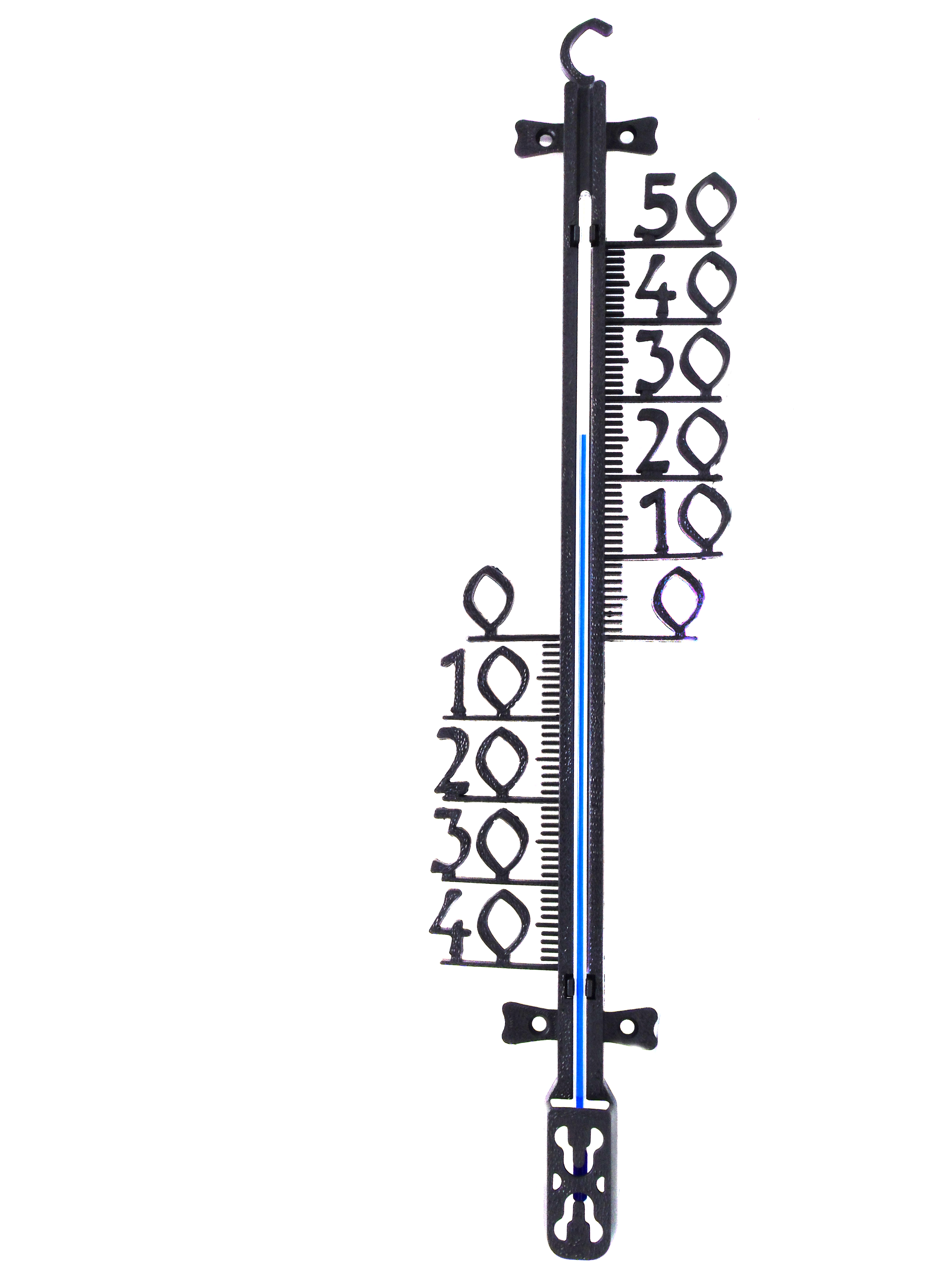 Profielthermometer zwart H46.5cm