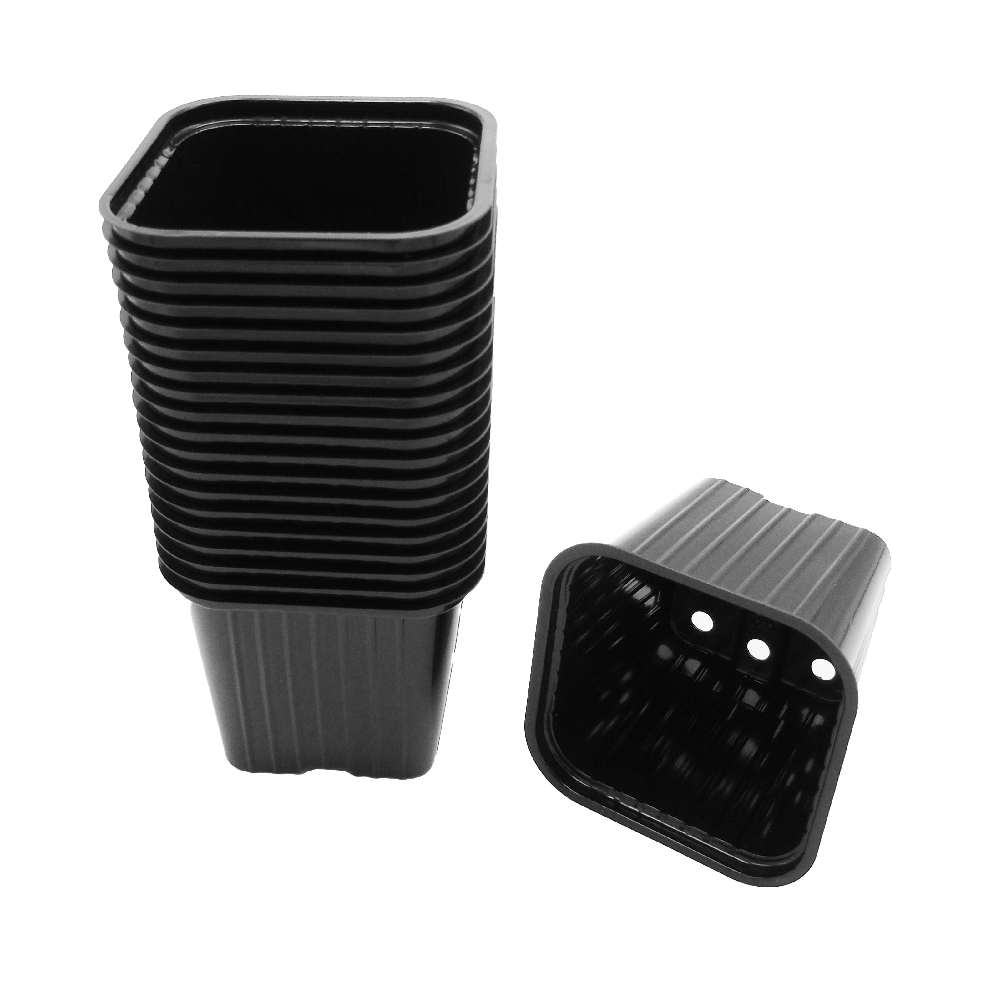 Stekpot 7x7x6cm zwart 20st