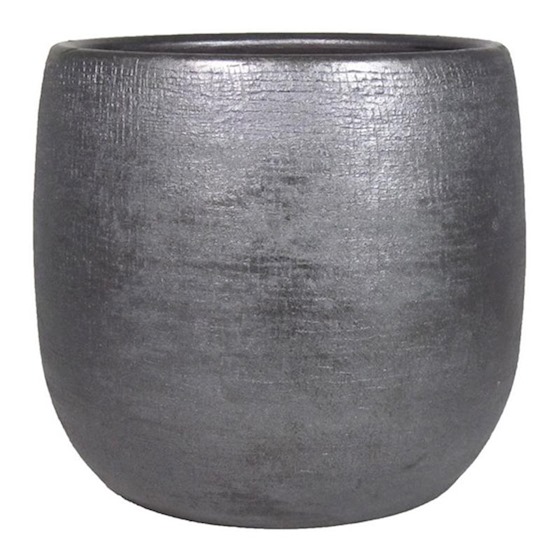 Pot Mira industrieel zwart D29 H27