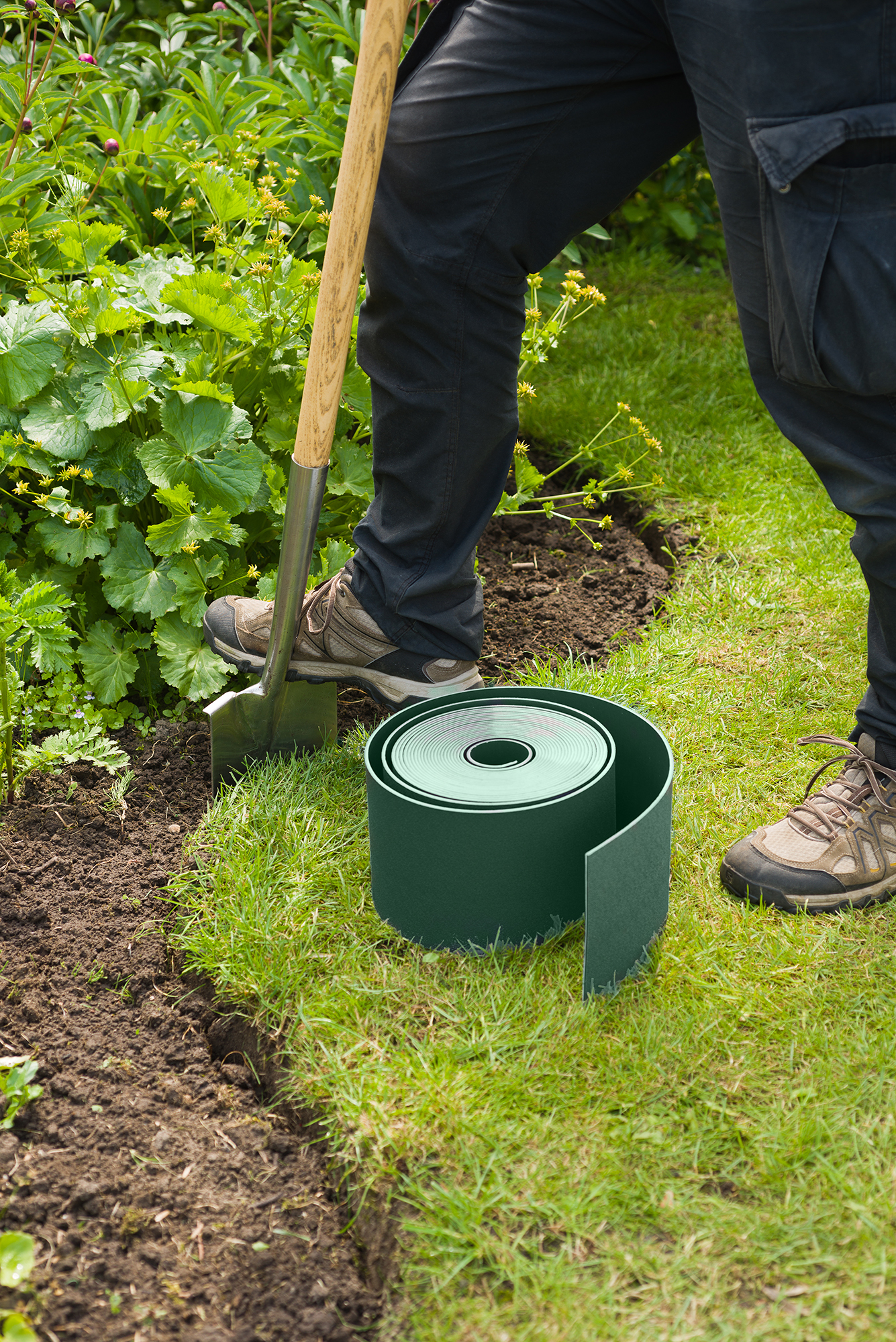 Borderrand rol 10m H15cm groen