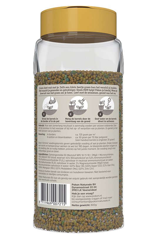 Pokon Terras & Balkon Planten Langwerkende Voedingskorrels 800gr
