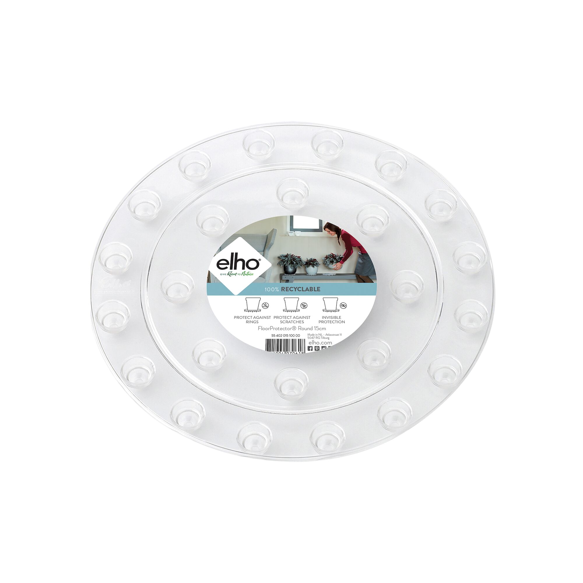 floorprotector d18cm transparant