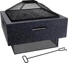 Vuurschaal  met BBQ rack 52X52X30cm