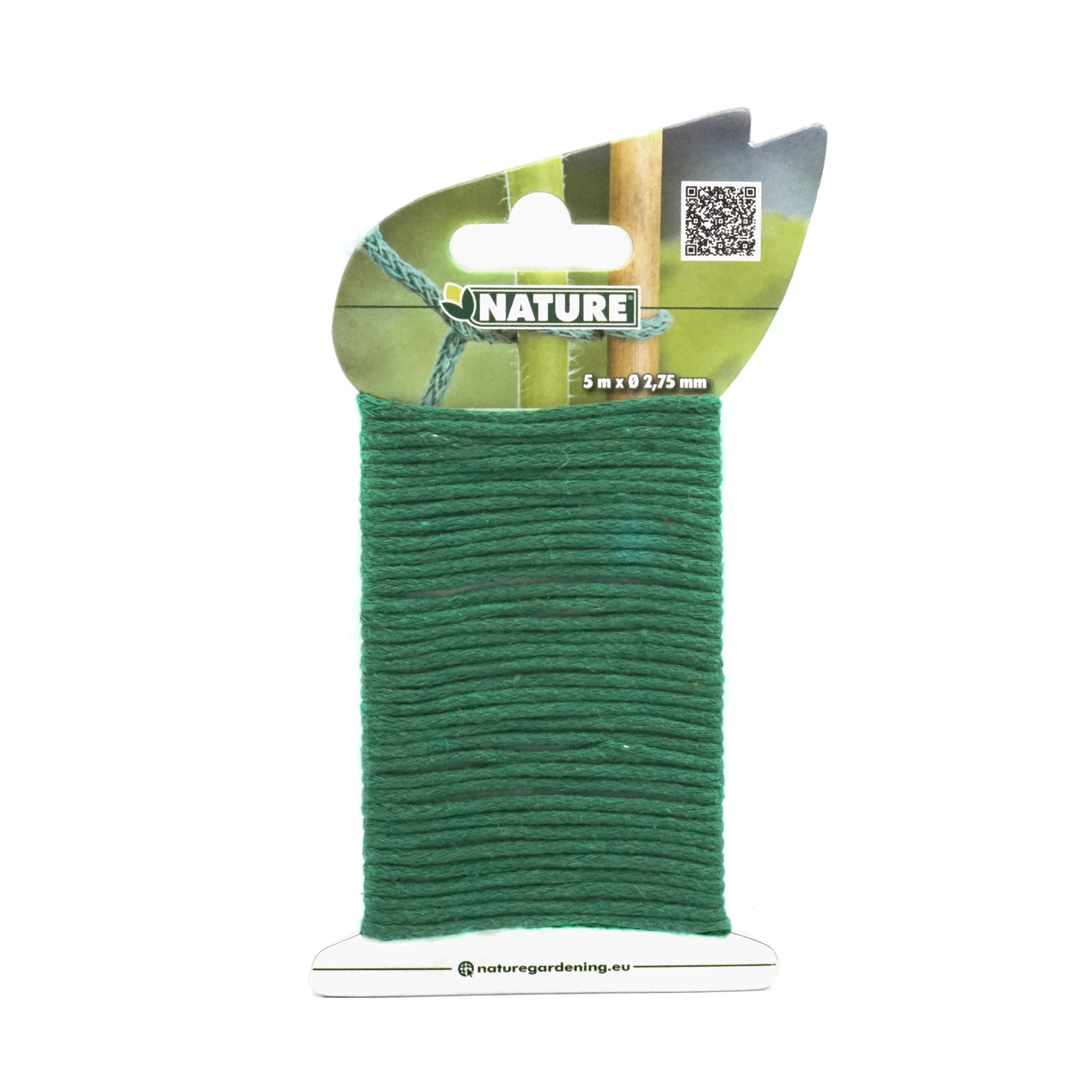 Jute Bindtouw met IJzeren Kern groen Ø2.75x5m