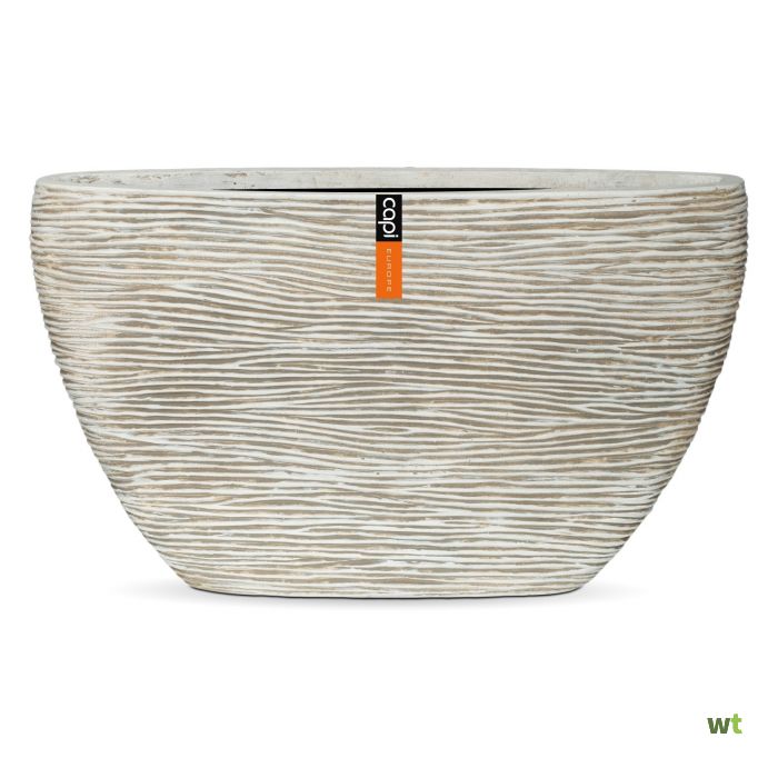 Pot ovaal 83x29x40cm. ivoor