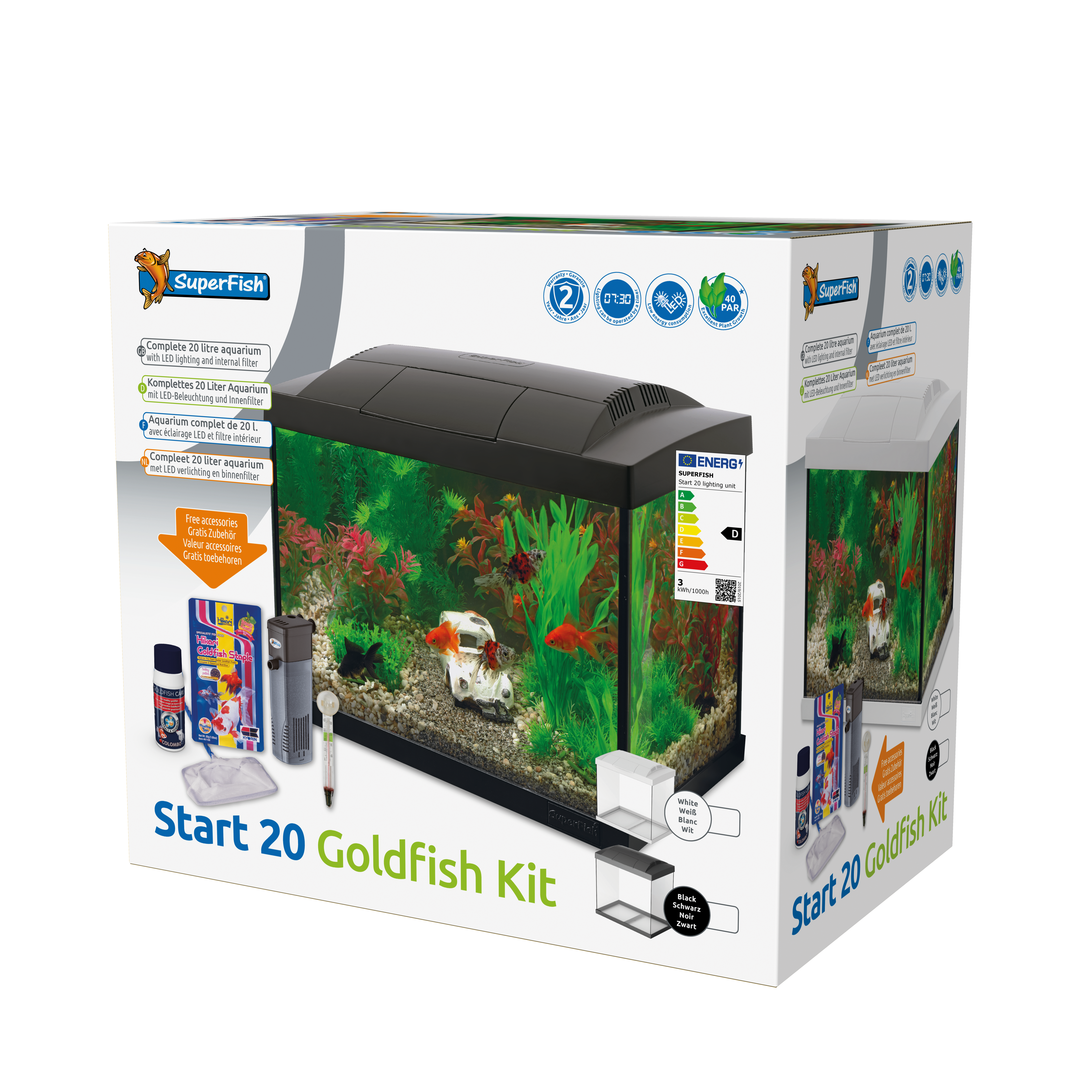 Start 20 goldfish kit zwart