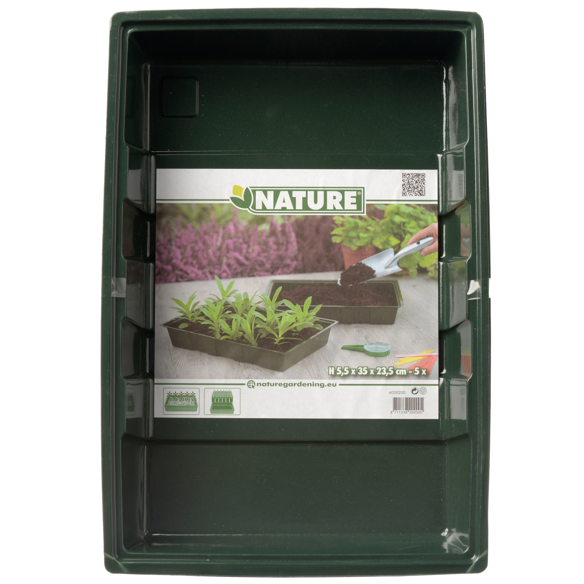 Kweekbak groen 5 stuks 35x23.5cm