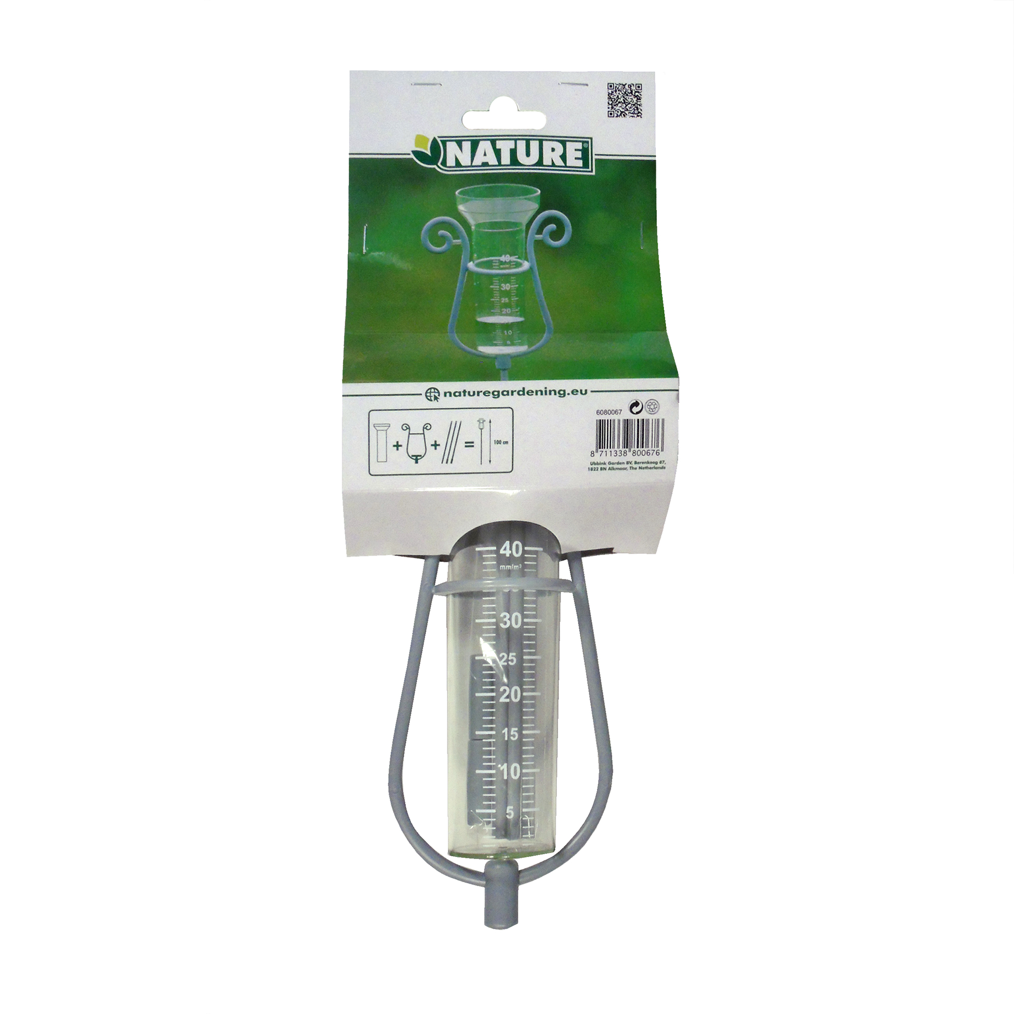 Regenmeter incl. Alu. Steel 110cm-40mm