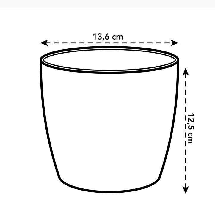 pot brussels d14cm wit