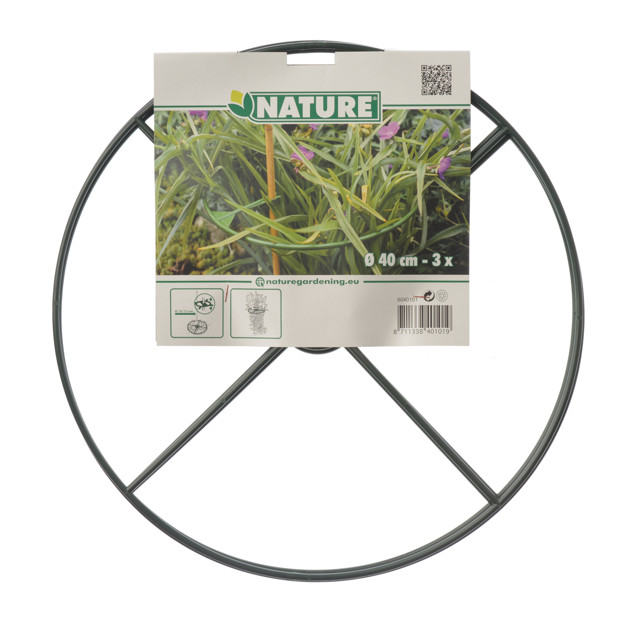 Plantensteun rond groen Ø40cm 3st
