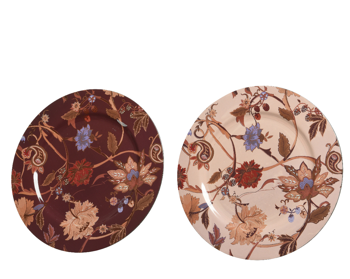 Bord met print 2 ass D33cm