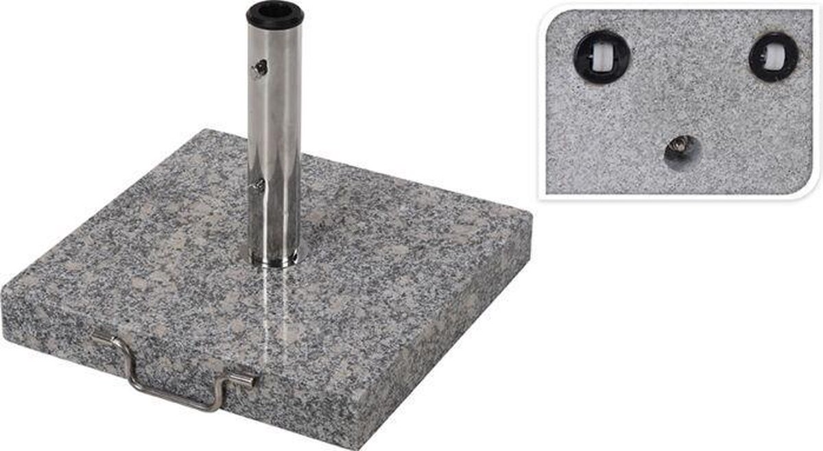 Parasolvoet Graniet Grijs 35kg