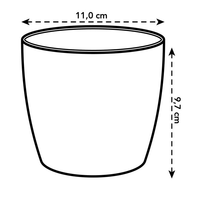 pot brussels d10.5cm antraciet