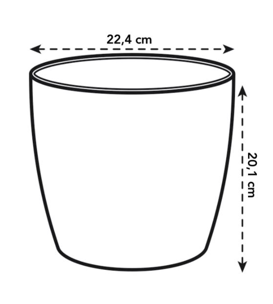 Brussels diamond 22cm. rond wit