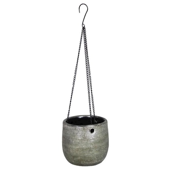 Hangpot Mira industrieel groen D16 H14