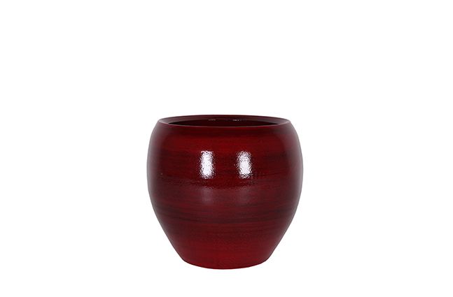 Pot Cresta deep red D19 H16