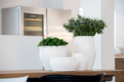 Pot Cresta white D19 H16
